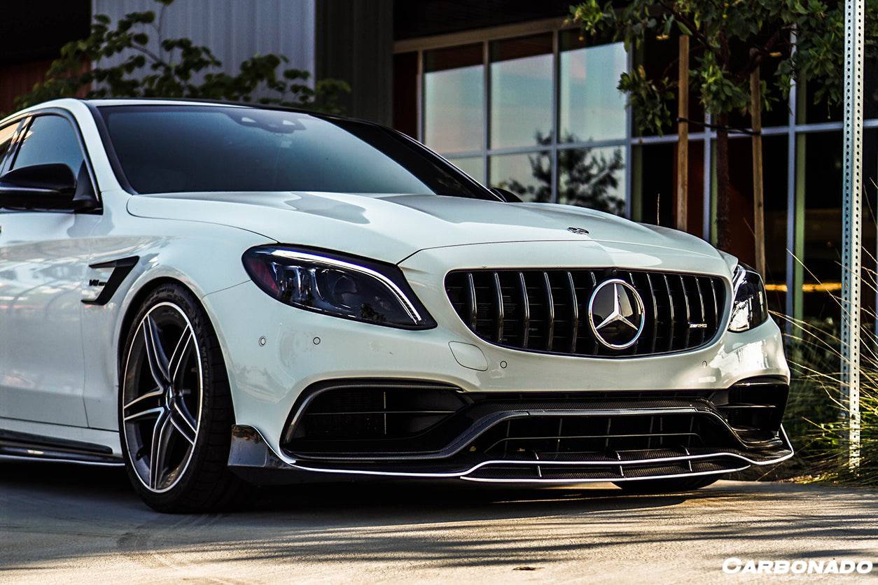 Carbonado AMG Sedan BR Style Front Lip | 2015-2021 Mercedes Benz W205 C63 S