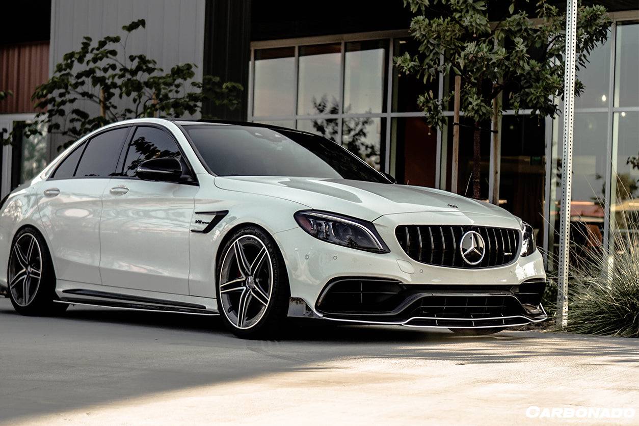 Carbonado AMG Sedan BR Style Front Lip | 2015-2021 Mercedes Benz W205 C63 S