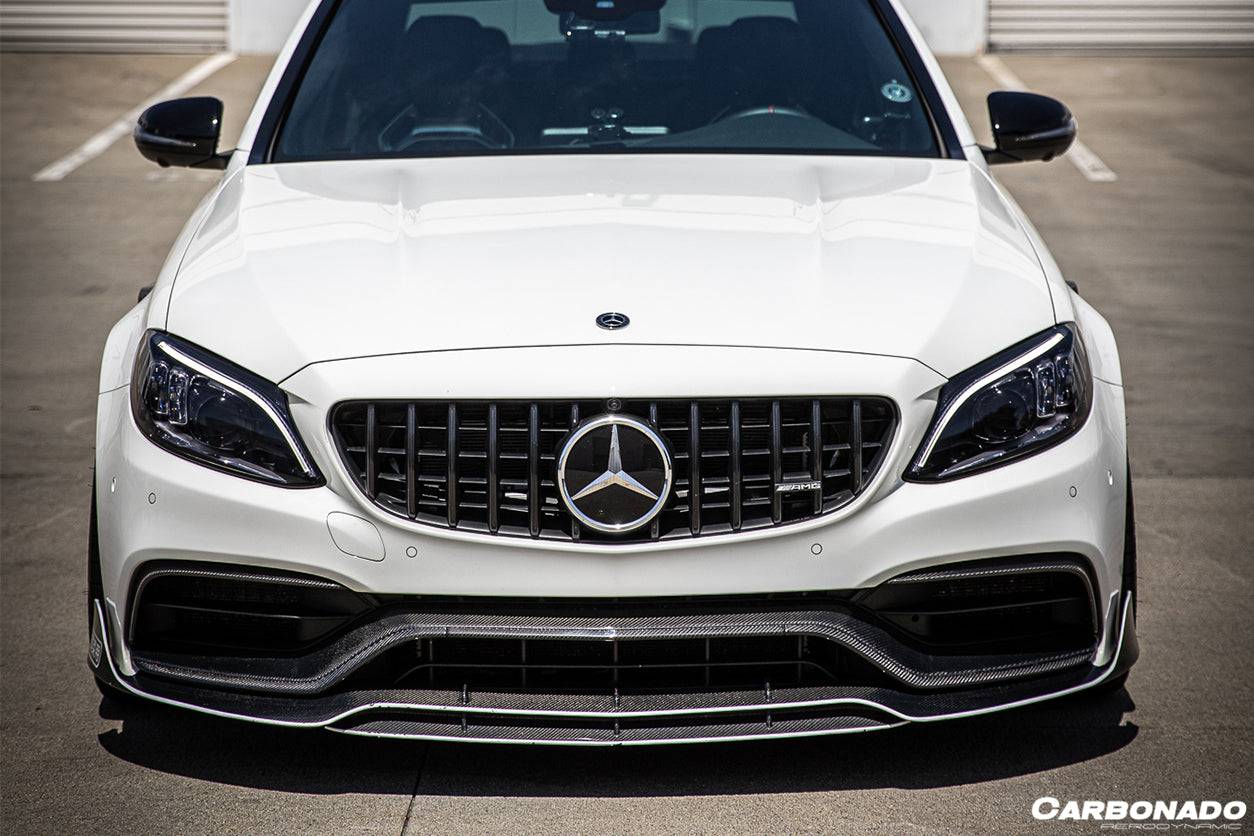 Carbonado AMG Sedan BR Style Front Lip | 2015-2021 Mercedes Benz W205 C63 S