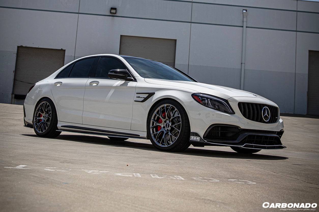 Carbonado AMG Sedan BR Style Front Lip | 2015-2021 Mercedes Benz W205 C63 S