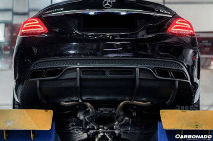Carbonado AMG Sedan PS Style Rear Diffuser | 2015-2021 Mercedes Benz W205 C63 S