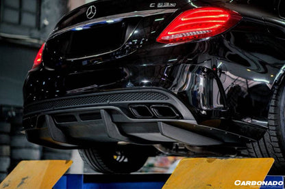 Carbonado AMG Sedan PS Style Rear Diffuser | 2015-2021 Mercedes Benz W205 C63 S