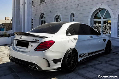 Carbonado AMG Sedan PS Style Rear Diffuser | 2015-2021 Mercedes Benz W205 C63 S