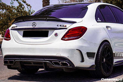 Carbonado AMG Sedan PS Style Rear Diffuser | 2015-2021 Mercedes Benz W205 C63 S