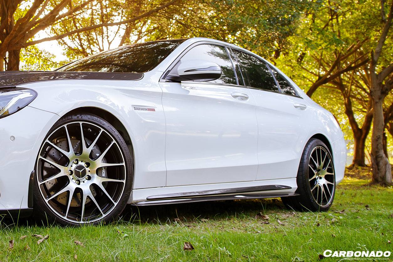 Carbonado PS Style Side Skirts | 2015-2021 Mercedes Benz C-Class C63 AMG W205 Sedan