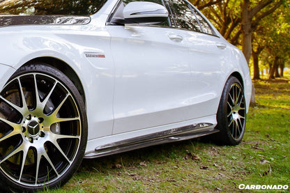 Carbonado PS Style Side Skirts | 2015-2021 Mercedes Benz C-Class C63 AMG W205 Sedan