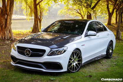 Carbonado PS Style Side Skirts | 2015-2021 Mercedes Benz C-Class C63 AMG W205 Sedan