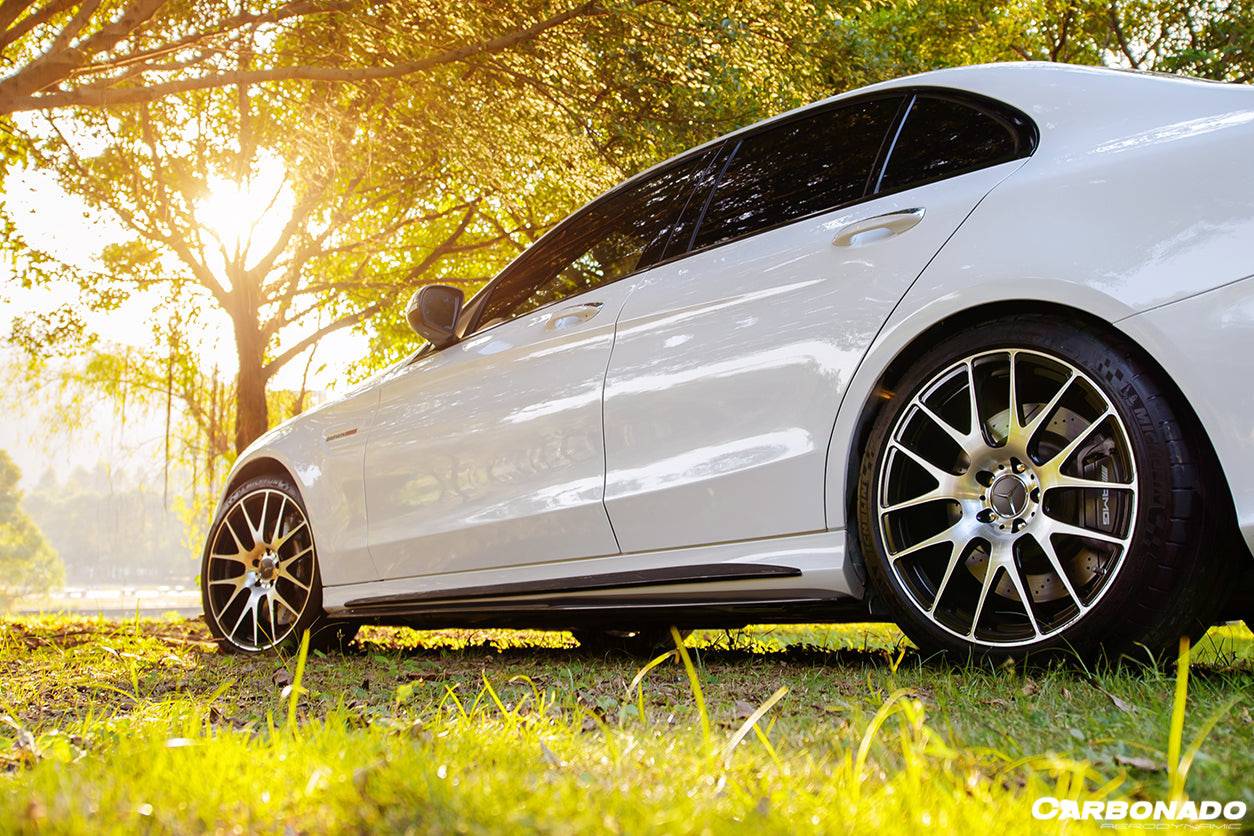 Carbonado PS Style Side Skirts | 2015-2021 Mercedes Benz C-Class C63 AMG W205 Sedan