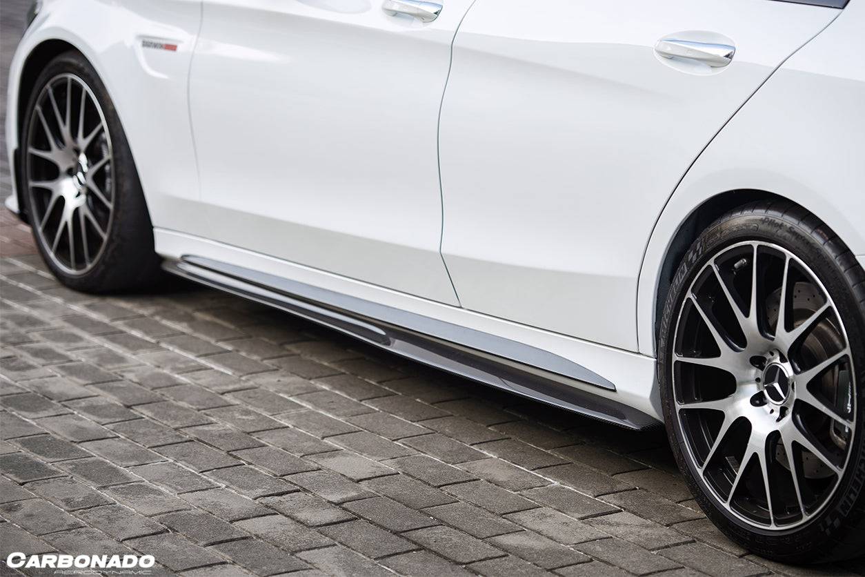 Carbonado PS Style Side Skirts | 2015-2021 Mercedes Benz C-Class C63 AMG W205 Sedan