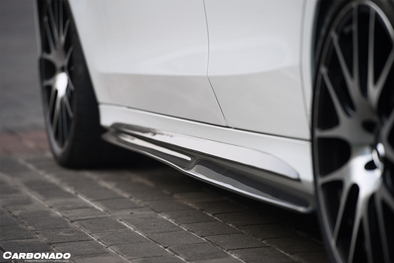 Carbonado PS Style Side Skirts | 2015-2021 Mercedes Benz C-Class C63 AMG W205 Sedan