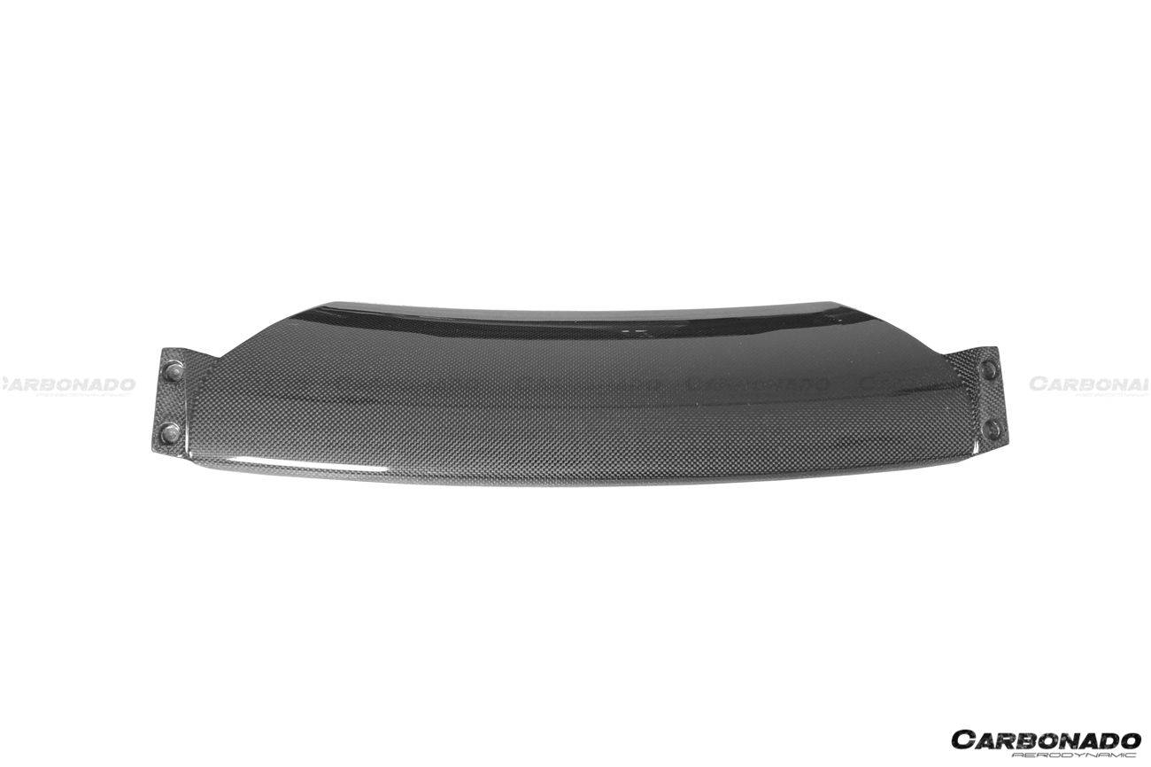 Carbonado 2018-2022 Ferrari 488 Pista OEM Style Carbon Fiber Front Bumper Low Center Chin Splitter