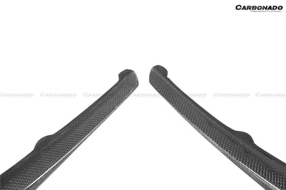 Carbonado 2018-2022 Ferrari 488 Pista OEM estilo fibra de carbono parachoques delantero ventilación Canards