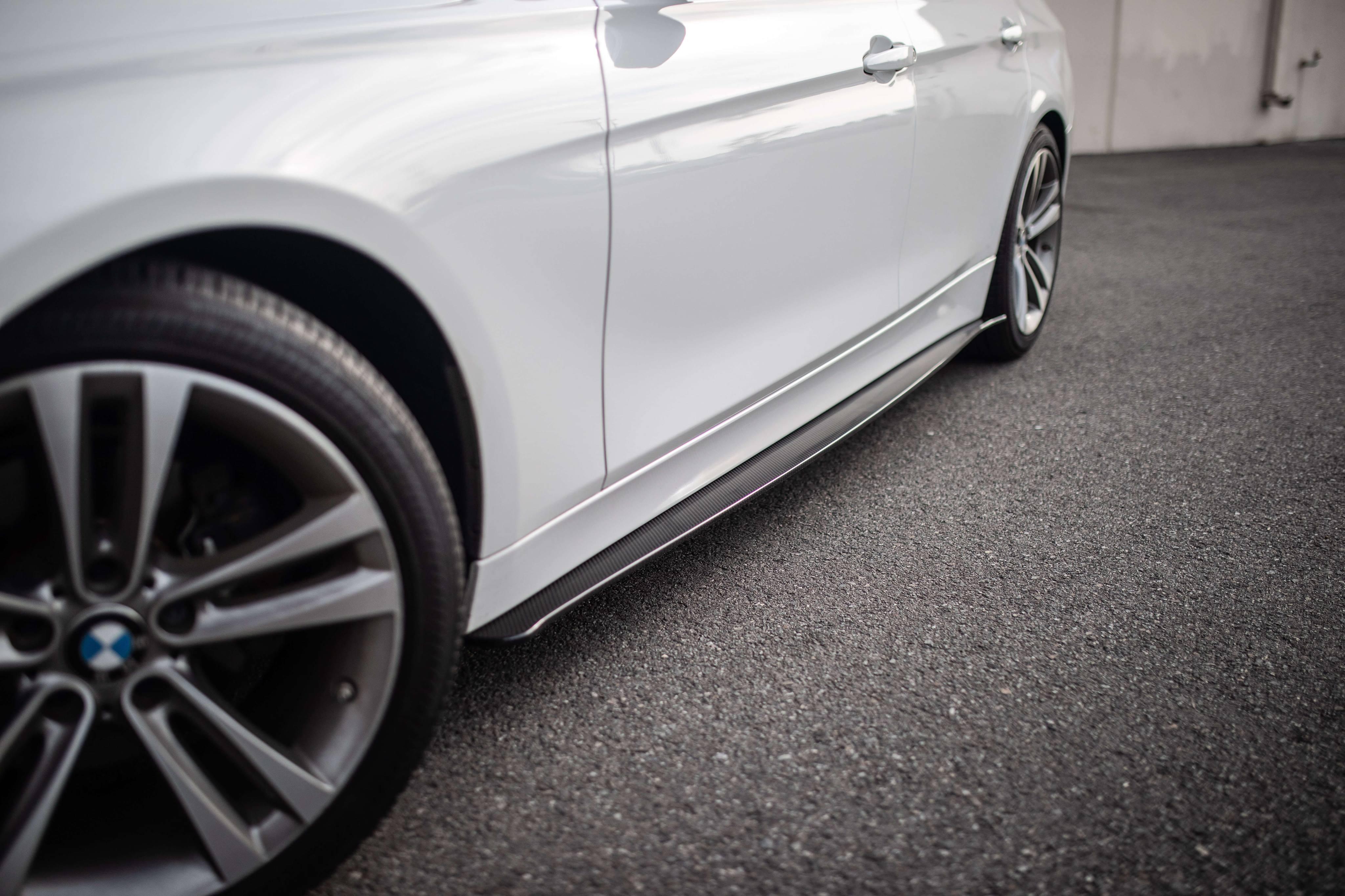 Aeroflow Dynamics Side Skirt Extension V1  Carbon Fiber (2013-2020 BMW F80,F82,F32,F30 M3/M4)