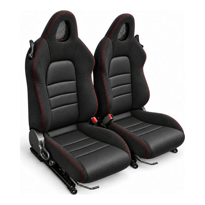 JDMuscle [00-05 S2000] OEM+ Custom Seats (JDM-S2K-SEAT#BSBSB)