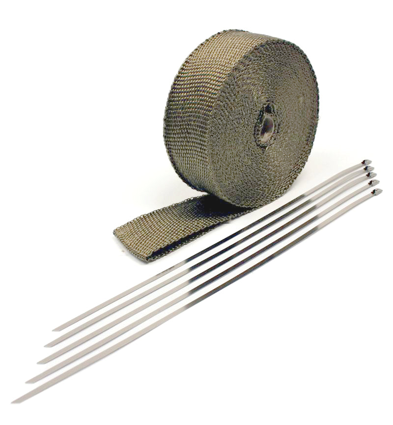 Envoltura de cabezal de titanio Prosport de 2" de ancho x 50 pies con bridas
