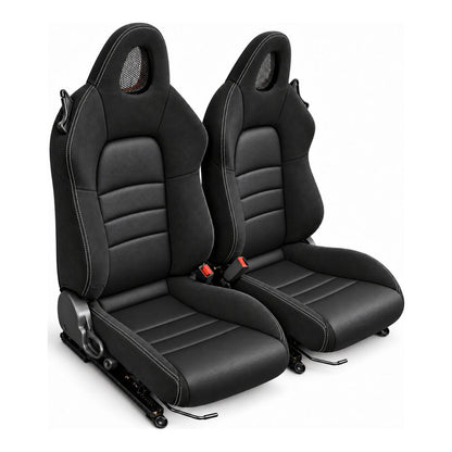 JDMuscle [00-05 S2000] OEM+ Custom Seats (JDM-S2K-SEAT#BSBSB)