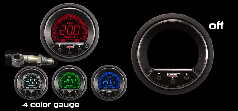 Kit de relación aire-combustible digital de banda ancha Prosport 2-1/16" Premium EVO 