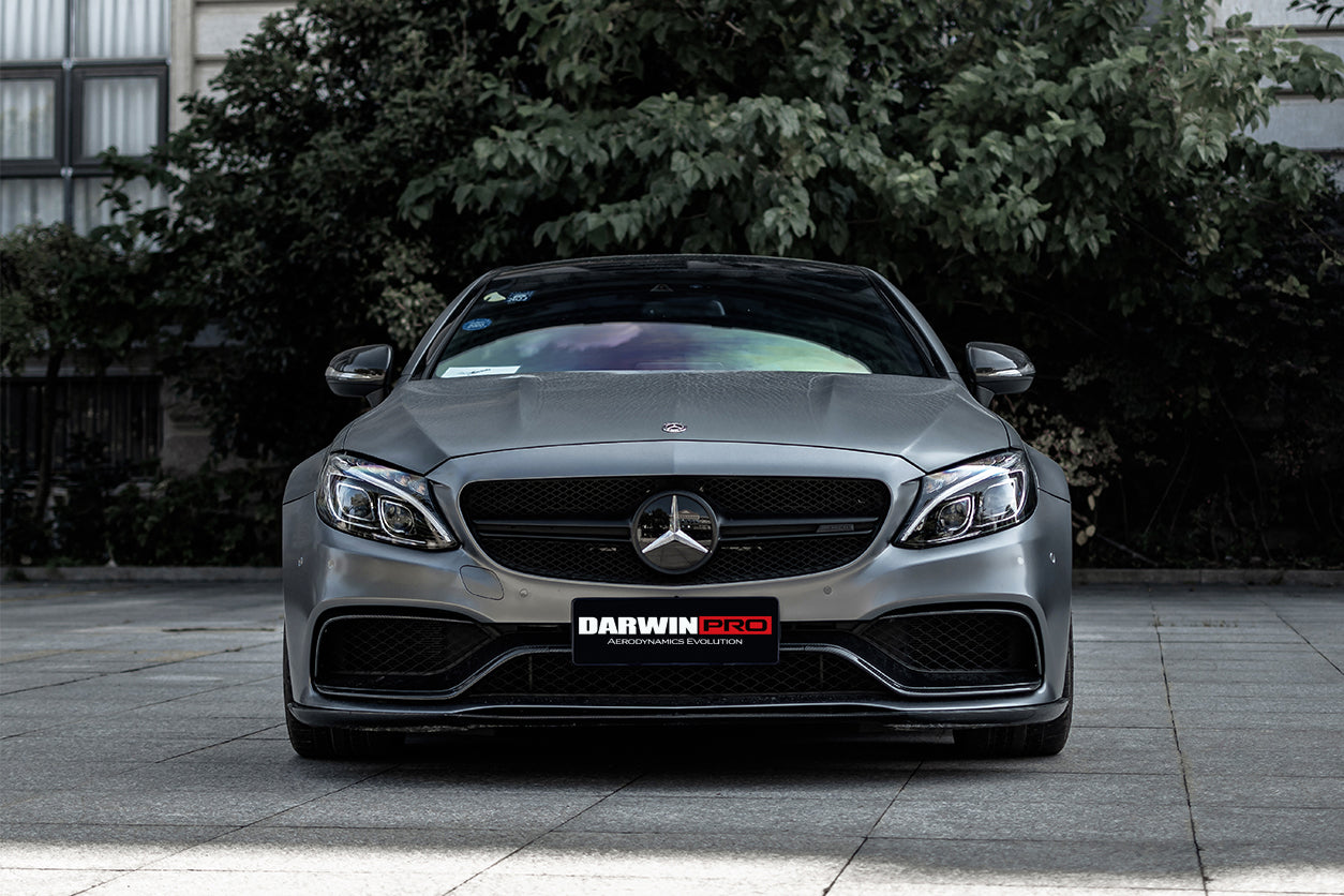 DarwinPRO 2015-2021 Mercedes Benz W205 C63 S AMG Coupe BKSS Style Carbon Fiber Front Lip