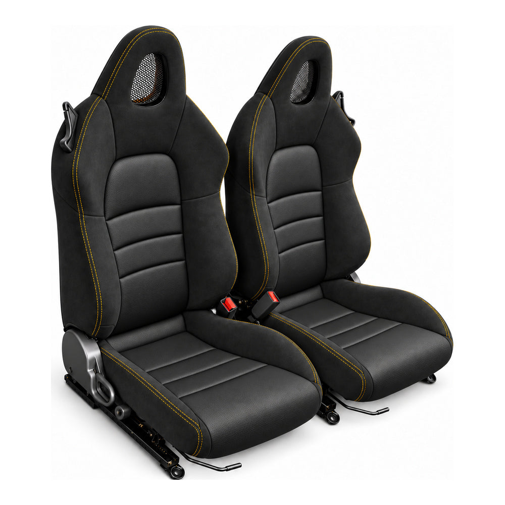 JDMuscle [00-05 S2000] OEM+ Custom Seats (JDM-S2K-SEAT#BSBSB)