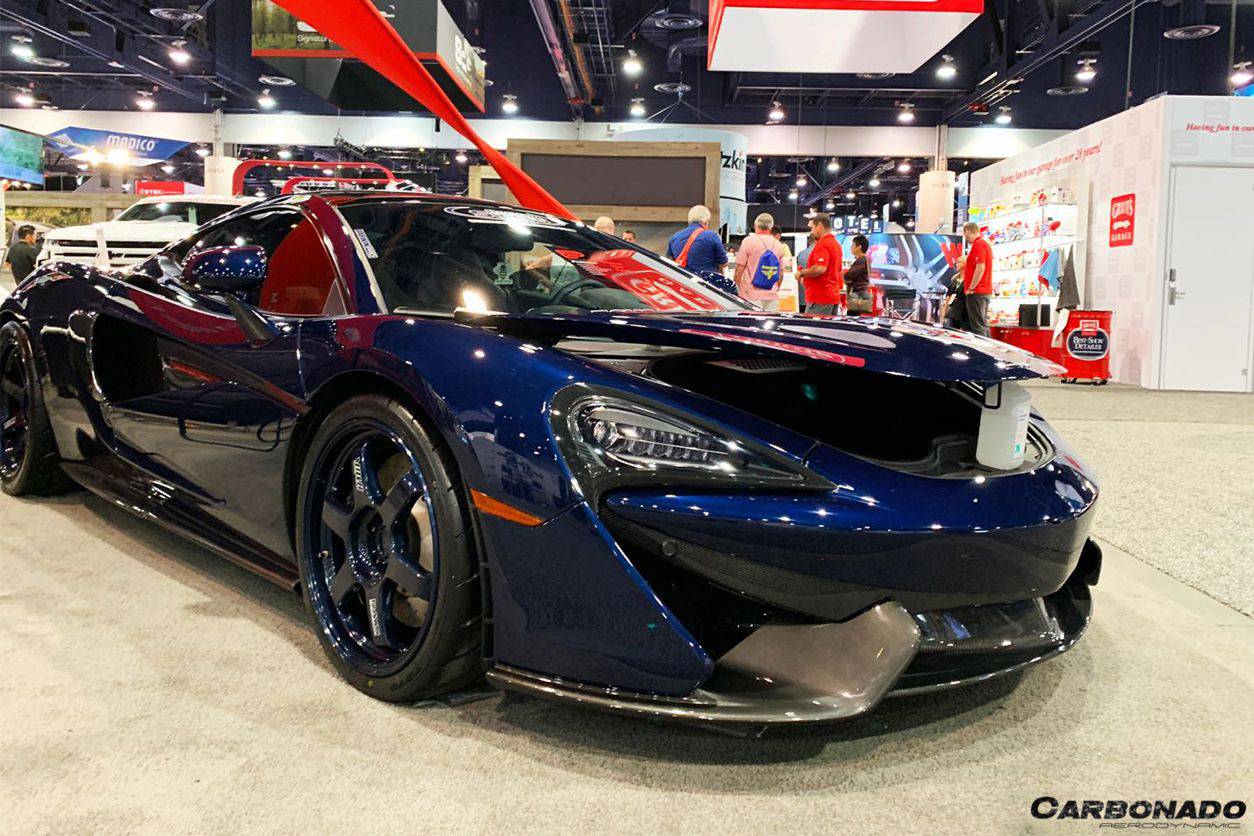 Carbonado 2015-2020 McLaren 540C 570S 570GT OEM Style Carbon Fiber Front Lip Side Splitter