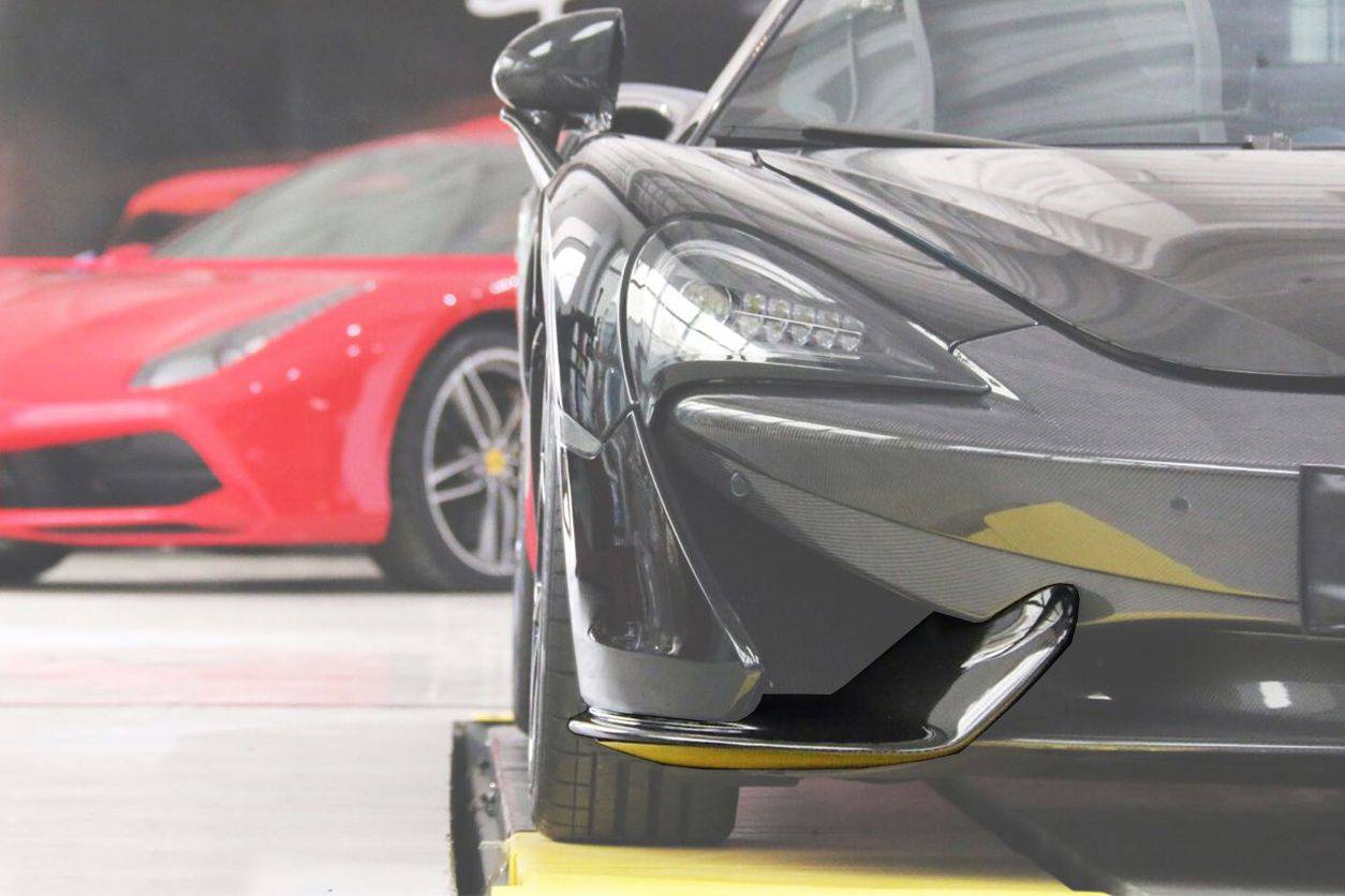 Carbonado 2015-2020 McLaren 540C 570S 570GT OEM Style Carbon Fiber Front Lip Side Splitter