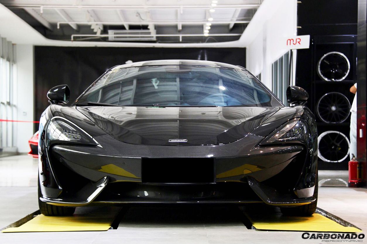Carbonado 2015-2020 McLaren 540C 570S 570GT OEM Style Carbon Fiber Front Lip Side Splitter