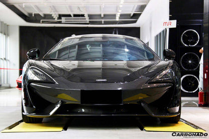 Carbonado 2015-2020 McLaren 540C 570S 570GT OEM Style Carbon Fiber Front Bumper Lip