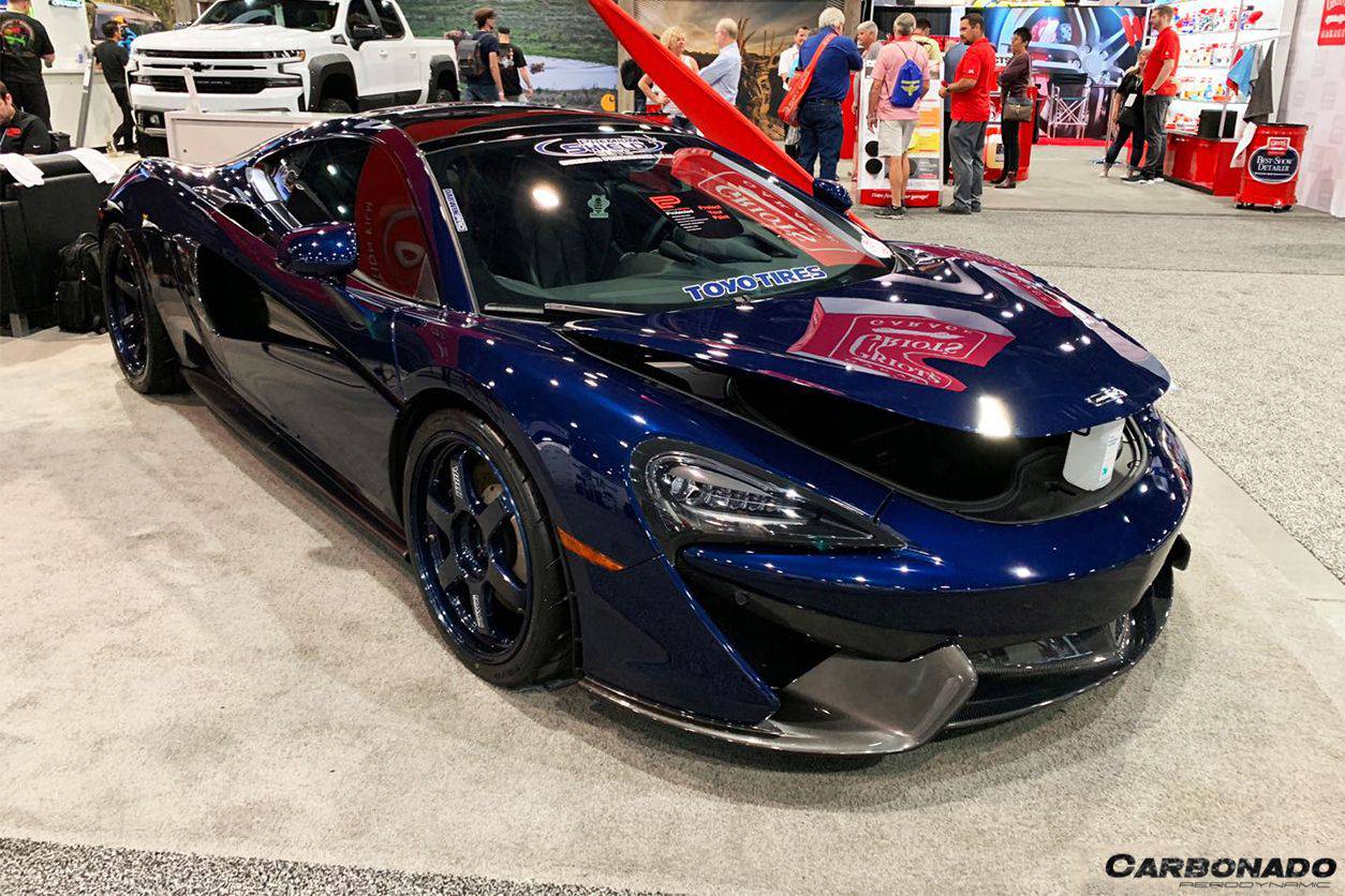Carbonado 2015-2020 McLaren 540C 570S 570GT OEM Style Carbon Fiber Front Lip Side Splitter