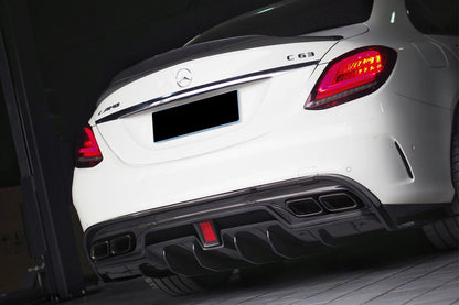 Difusor trasero de fibra de carbono DarwinPRO 2015-2021 Mercedes Benz W205 C63 S AMG Sedán IMP Performance