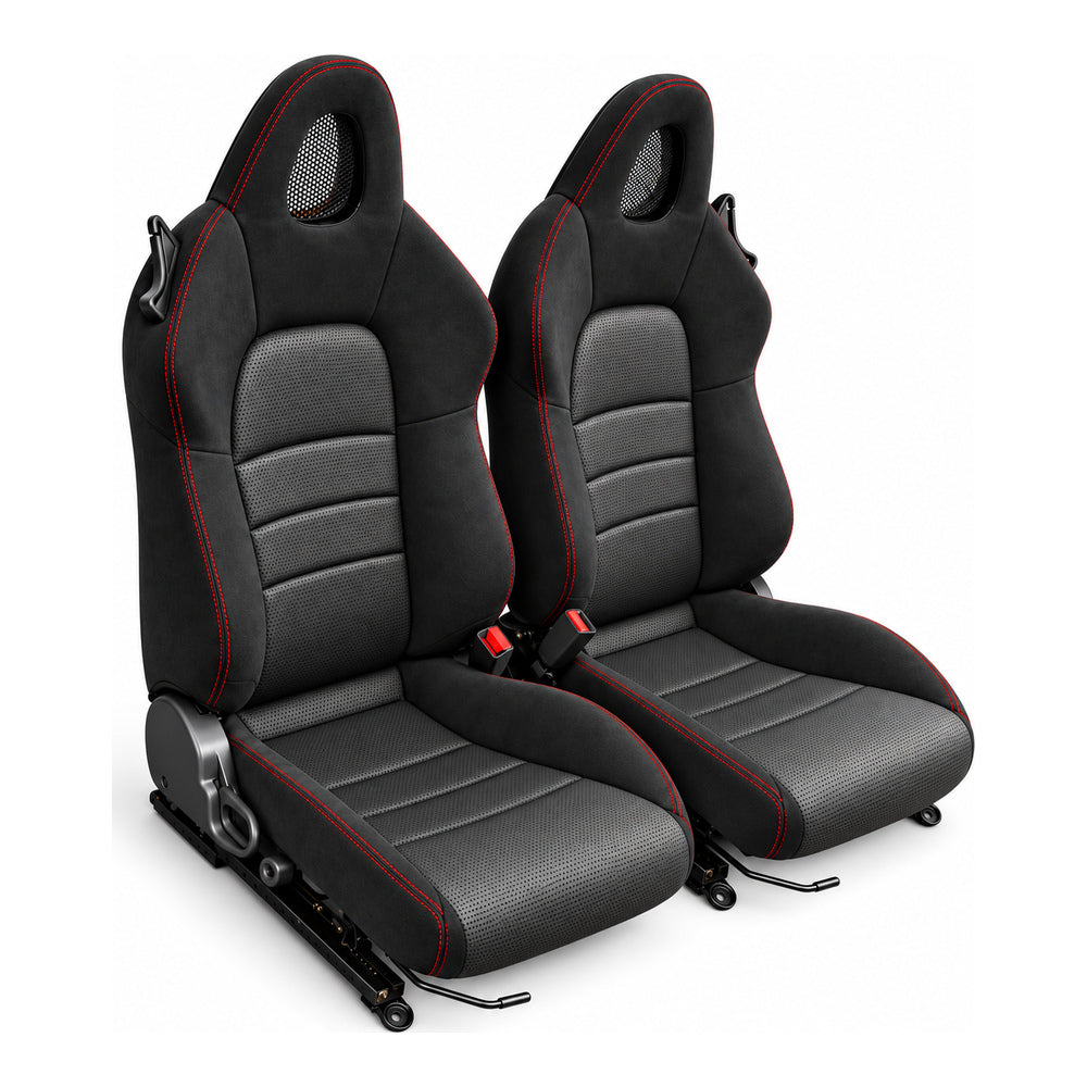 JDMuscle [00-05 S2000] OEM+ Custom Seats (JDM-S2K-SEAT#BSBSB)
