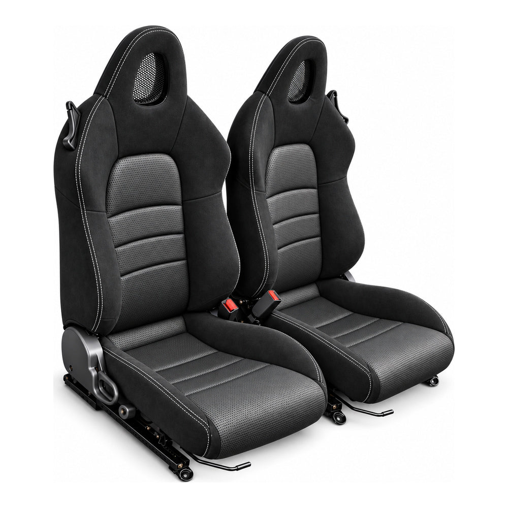JDMuscle [00-05 S2000] OEM+ Custom Seats (JDM-S2K-SEAT#BSBSB)