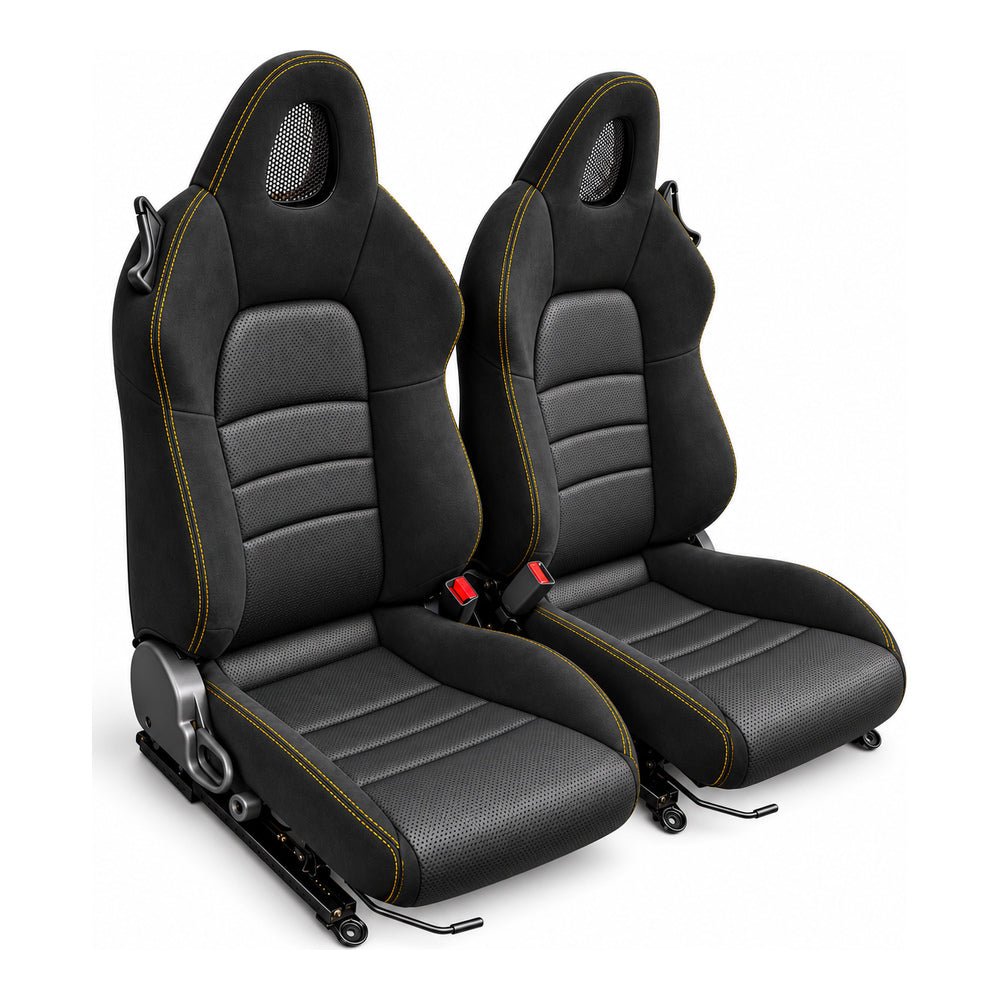 JDMuscle [00-05 S2000] OEM+ Custom Seats (JDM-S2K-SEAT#BSBSB)