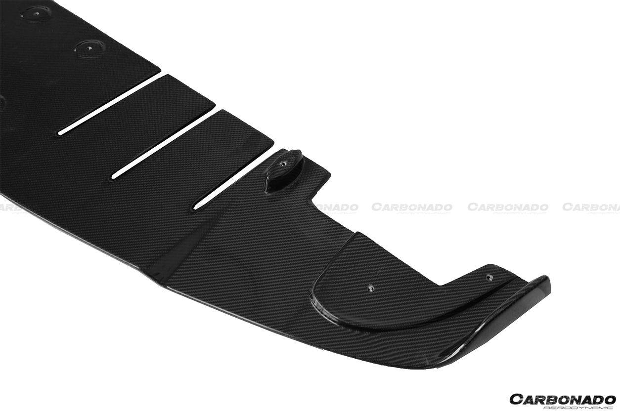 Carbonado 2010-2015 Ferrari 458 Coupe Spider AV Style Carbon Fiber Rear Lip Diffuser