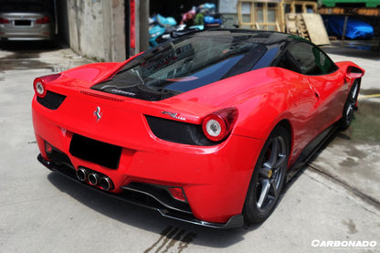 Carbonado 2010-2015 Ferrari 458 Coupe Spider AV Style Carbon Fiber Rear Lip Diffuser