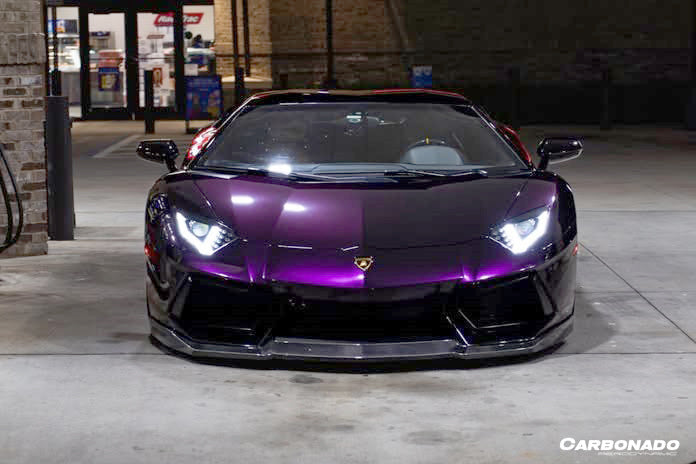 Carbonado 2011-2016 Lamborghini Aventador LP700 Coupe  Roadster DM Style Carbon Fiber Front Lip