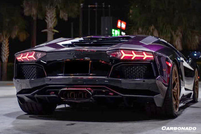 Carbonado 2011-2022 Lamborghini Aventador LP700 LP750 LP740 LP720 LP780 Coupe  Roadster Oem Style Carbon Fiber Trunk Spoiler