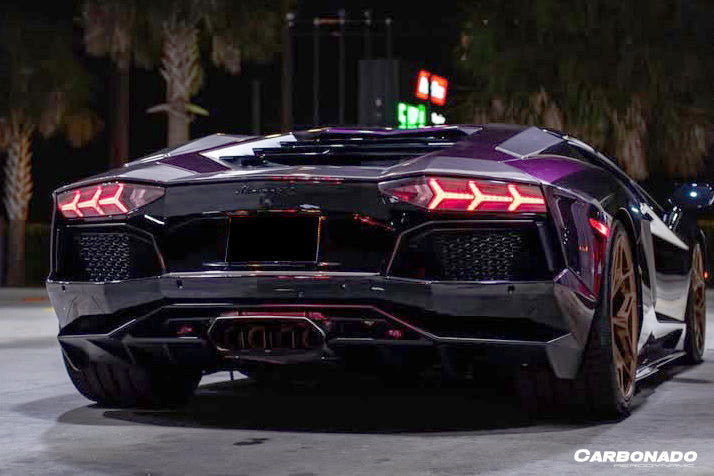 Carbonado 2011-2022 Lamborghini Aventador LP700 LP750 LP740 LP720 LP780 Coupe  Roadster Oem Style Carbon Fiber Trunk Spoiler