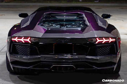 Carbonado 2011-2022 Lamborghini Aventador LP700 LP750 LP740 LP720 LP780 Coupe  Roadster Oem Style Carbon Fiber Trunk Spoiler