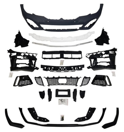 Parachoques delantero BMW G20 M-Performance estilo PRE-LCI 2019-2022 de Innovative Motorsports con orificios 4PDC 
