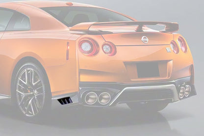 Carbonado 2017-2023 Nissan GTR R35 EBA OEM Style Carbon Fiber Rear Diffuser Side Vents