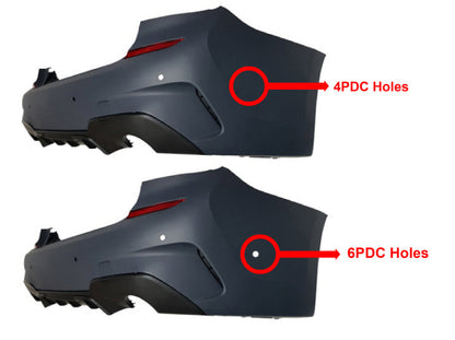 Innovative Motorsports 2019-2022 BMW PRE-LCI G20 3 Series, M-Performance Style Rear Bumper With 4 PDC