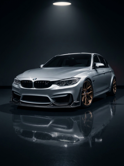 BMW 3 Series F80 M3 F82 F83 M4 Laptor Style Carbon Fiber Front Lip (2015 - 2021)