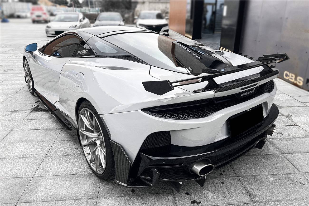 Alerón GT de fibra de carbono seco estilo WP del McLaren GT Carbonado 2020-2023