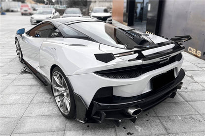 Alerón GT de fibra de carbono seco estilo WP del McLaren GT Carbonado 2020-2023