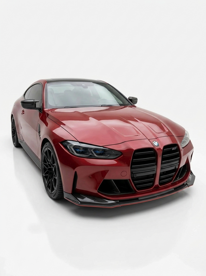 BMW 3 Series M3 M4 G80 G82 V Style Carbon Fiber Front Lip (2019 +)