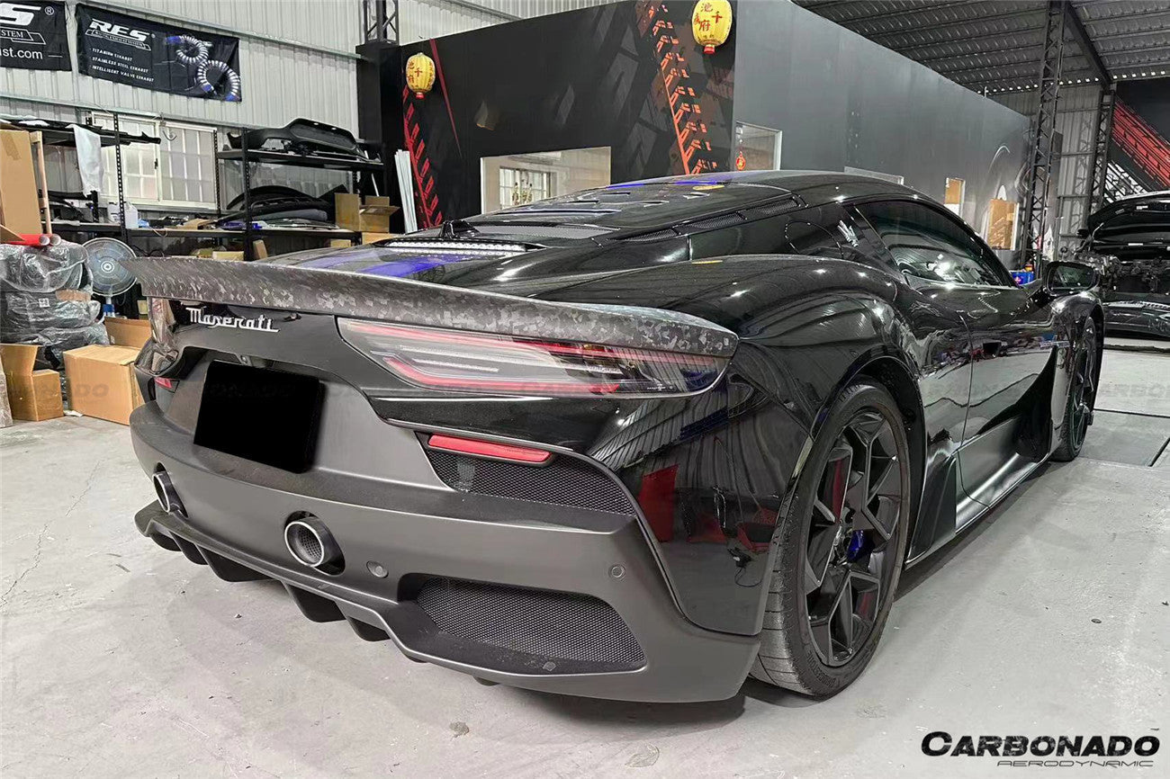 Carbonado 2020-2024 Maserati MC20 SVD Style Dry Carbon Fiber Trunk Spoiler Wing