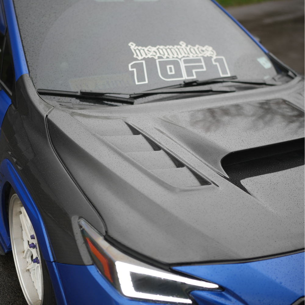 JDMuscle V2 Carbon Fiber Hood (2022-2025 Subaru WRX)