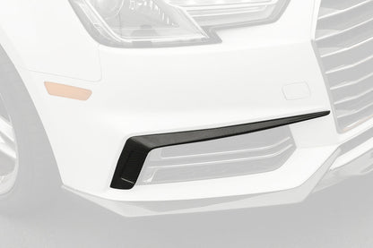 Molduras de ventilación del parachoques delantero de fibra de carbono estilo MD para AUDI B9 A4 Sport S4 Carbonado 2017-2018