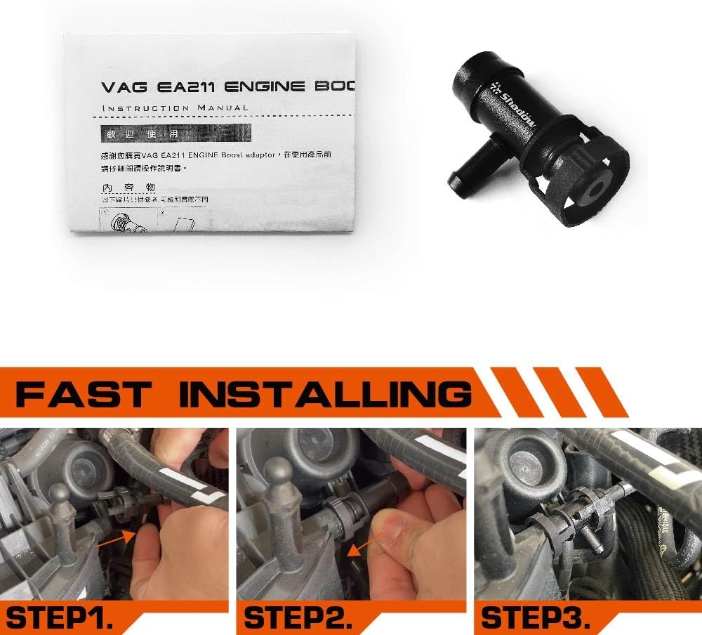 Adaptador de manómetro de presión Shadow Boost para Audi y VW Boost Vacuum Tap