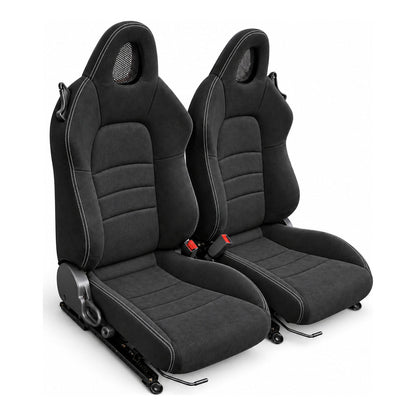 JDMuscle [00-05 S2000] OEM+ Custom Seats (JDM-S2K-SEAT#BSBSB)